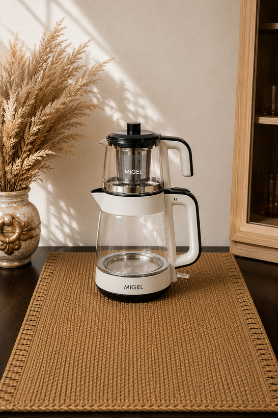 چایساز میگل مدل GTS 071 با کتری و قوری شیشه