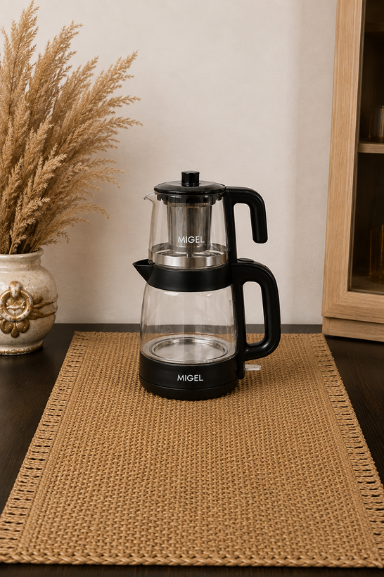 چایساز میگل مدل GTS 071 با کتری و قوری شیشه